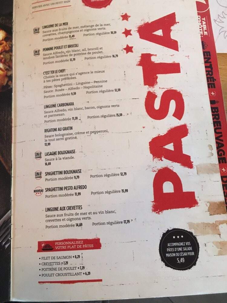 Mikes Restaurant - Berthierville, QC menu_pic