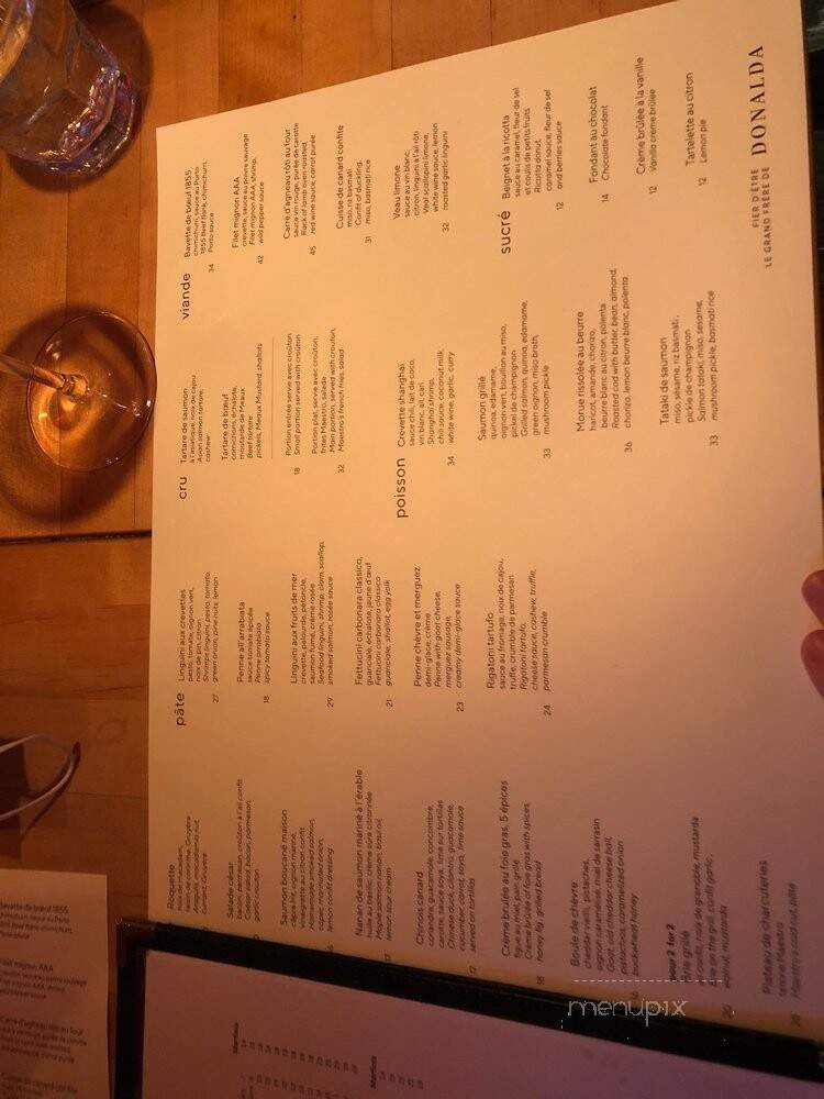 Restaurant Maestro - Saint-Sauveur, QC menu_pic