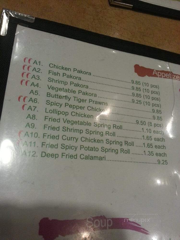 Tangerine Asian Cuisine - Markham, ON menu_pic