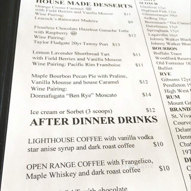 Big Fish Dockside - Calgary, AB menu_pic