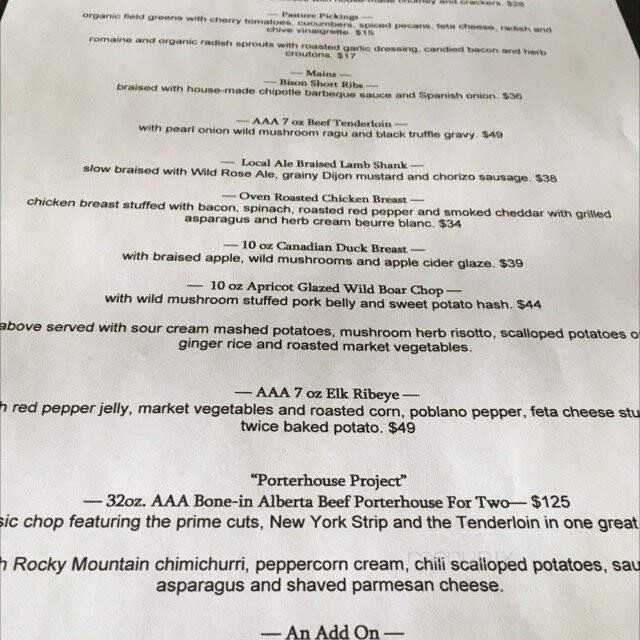 Big Fish Dockside - Calgary, AB menu_pic