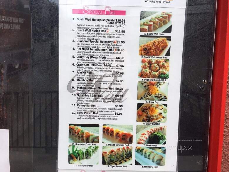Okonomi Sushi - New Westminster, BC menu_pic