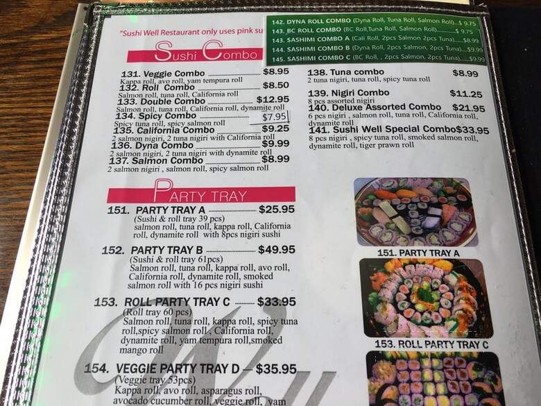 Okonomi Sushi - New Westminster, BC menu_pic