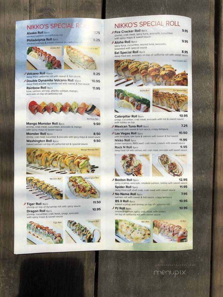 Nikko Japanese - Abbotsford, BC menu_pic