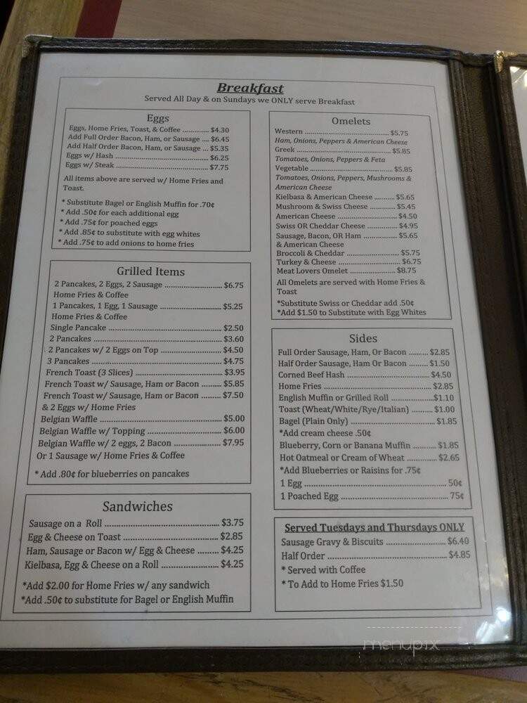 Chris' Diner - Orillia, ON menu_pic