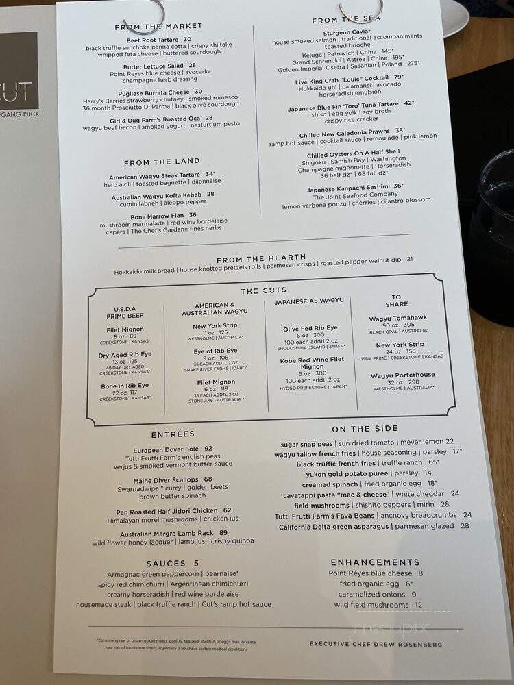 Les Seres Manhattan Steakhouse - Laval, QC menu_pic