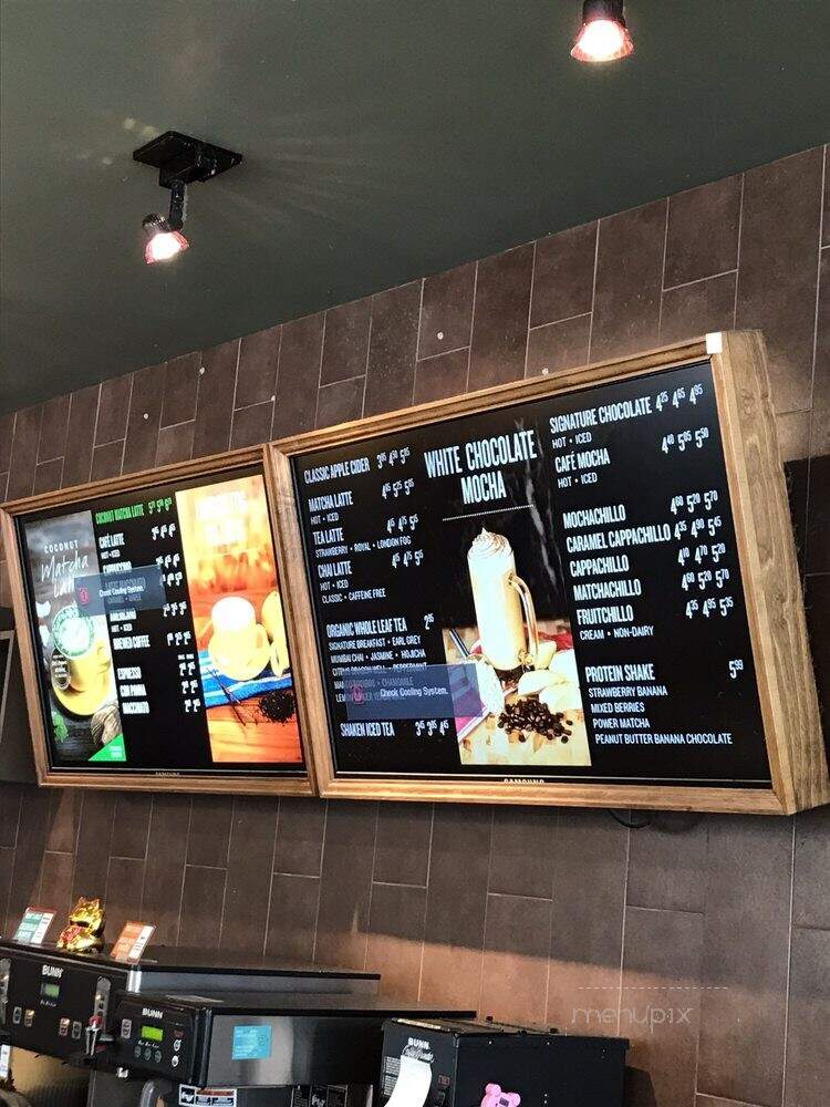 Blenz Coffee - Vancouver, BC menu_pic