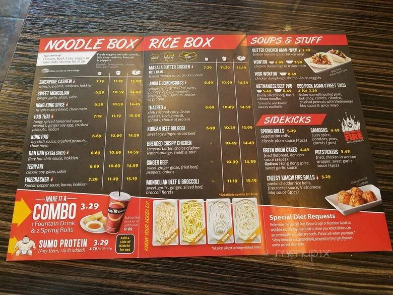 Wok Box - Calgary, AB menu_pic