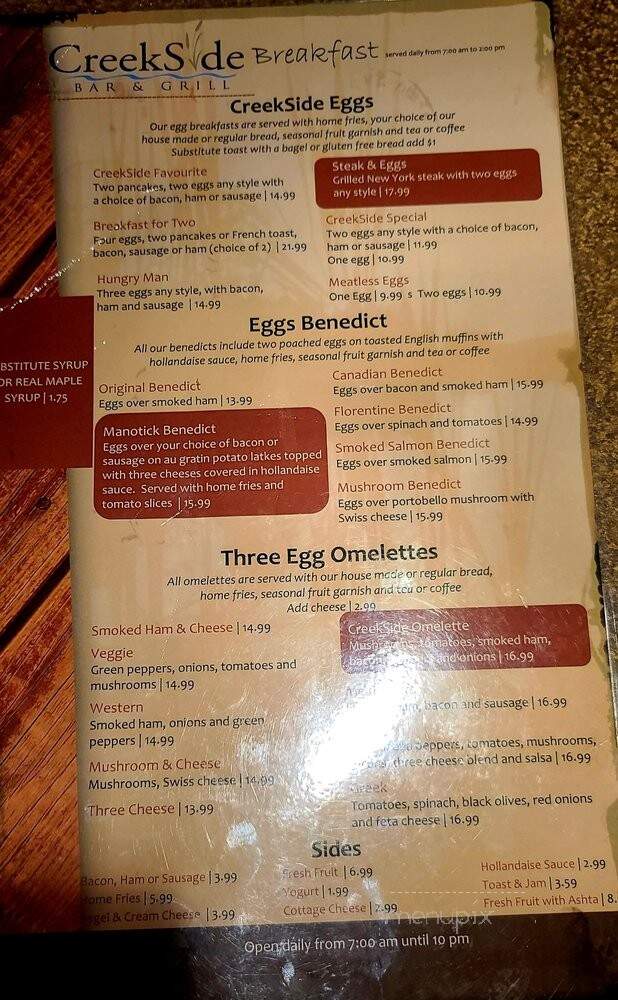 Hard Stones Grill - Manotick, ON menu_pic