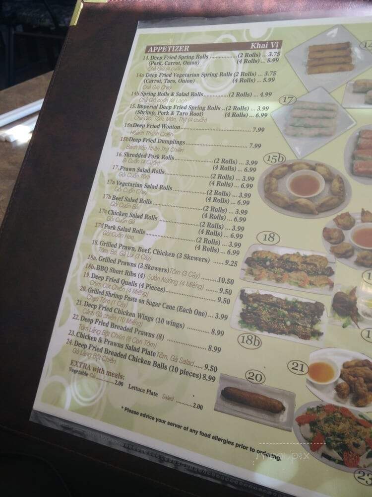 Saigon Y2K Vietnamese Restaurant - Calgary, AB menu_pic