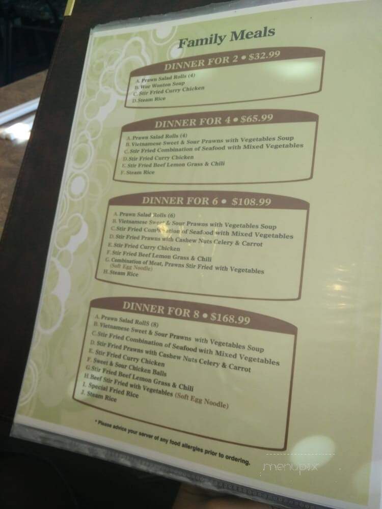 Saigon Y2K Vietnamese Restaurant - Calgary, AB menu_pic
