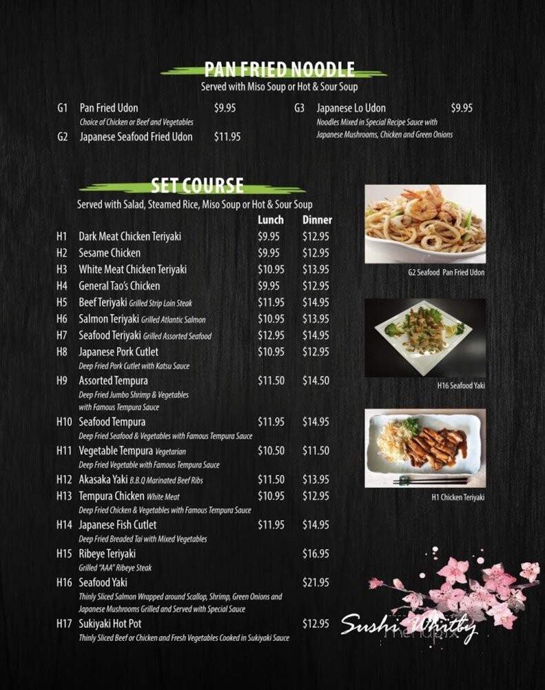 Sushi Culture - Whitby, ON menu_pic