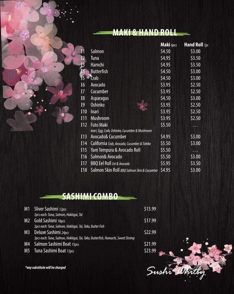 Sushi Culture - Whitby, ON menu_pic
