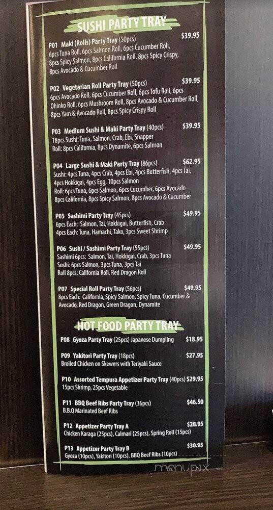 Sushi Culture - Whitby, ON menu_pic