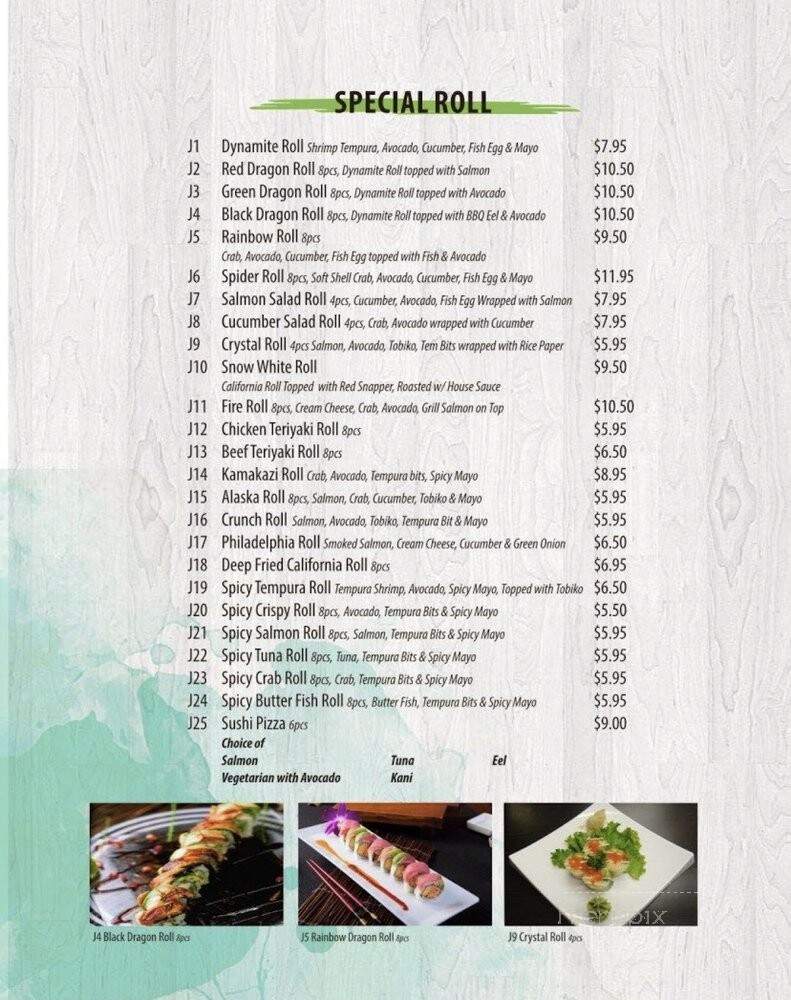 Sushi Culture - Whitby, ON menu_pic