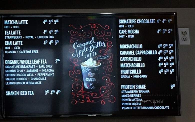 Blenz Coffee - Vancouver, BC menu_pic