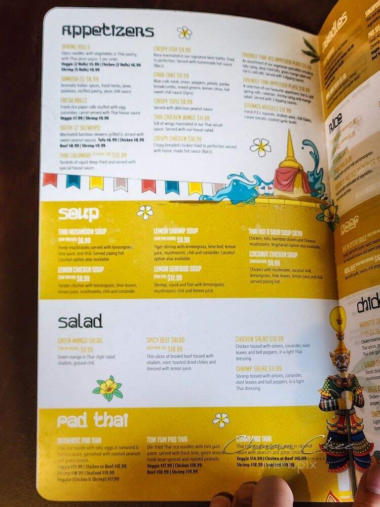 The Friendly Thai - Toronto, ON menu_pic