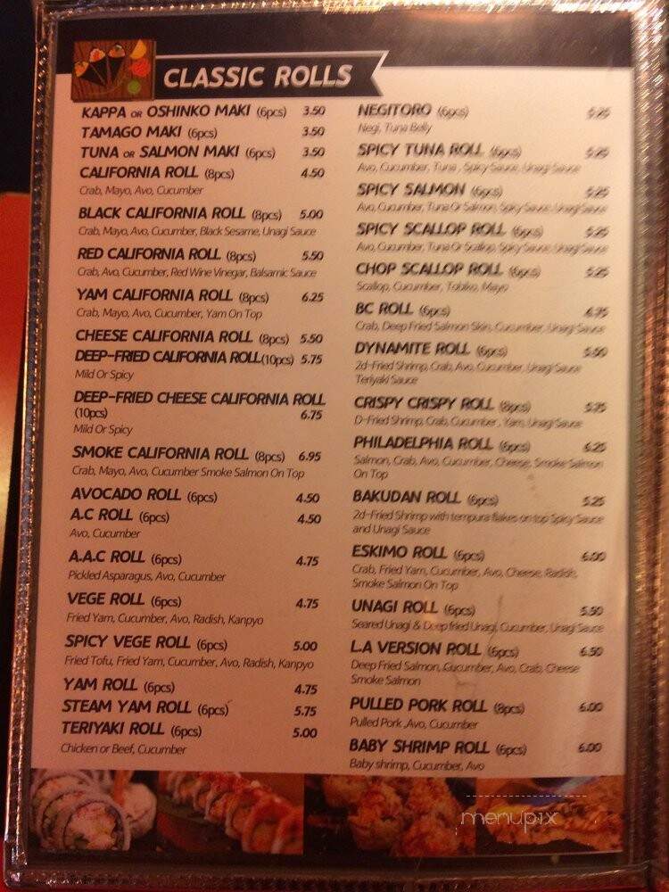 Momo Sushi - Westbank, BC menu_pic