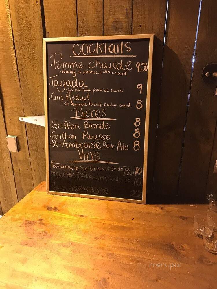 Sugar Shack Au Pied de Cochon / 18 March - 9 May '10 - Mirabel, QC menu_pic