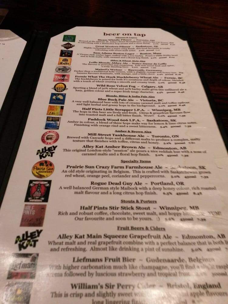 Beer Bros Bakery & Cuisine - Regina, SK menu_pic