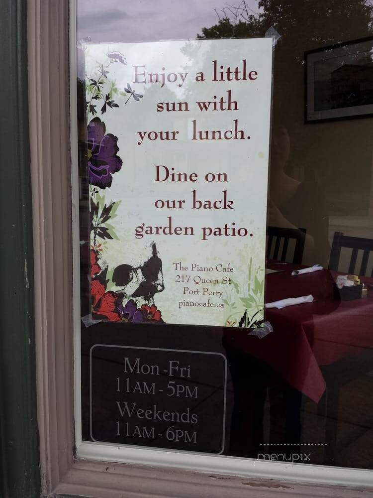Piano Cafe - Scugog, ON menu_pic
