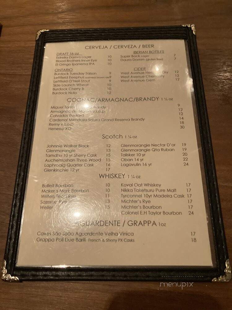 Salt - Toronto, ON menu_pic