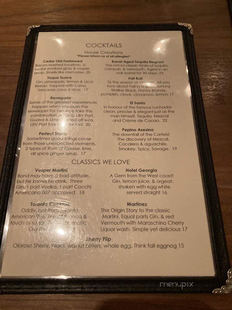 Salt - Toronto, ON menu_pic