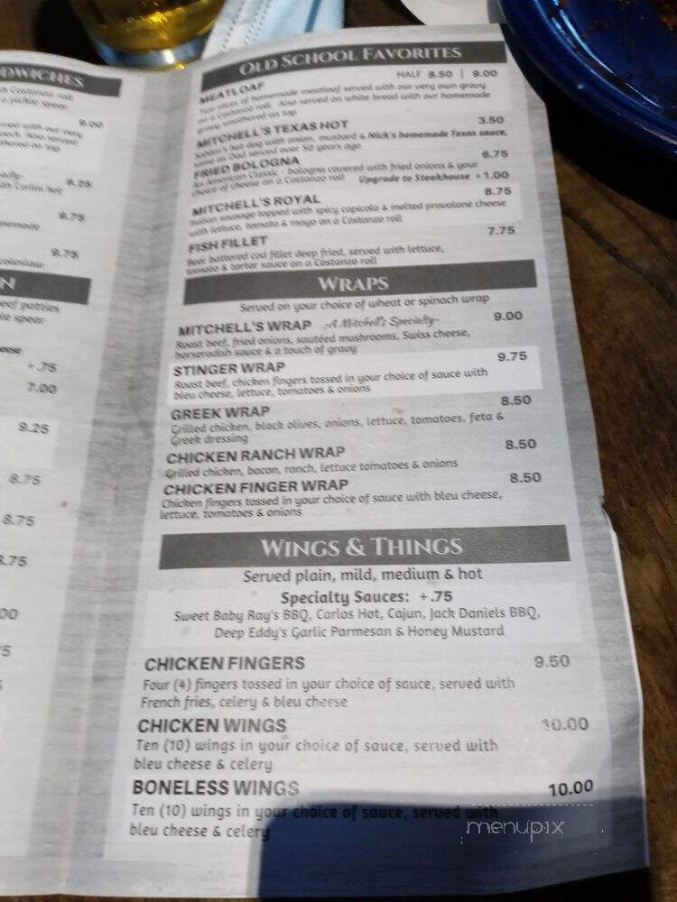 Sherris - Mitchell, ON menu_pic