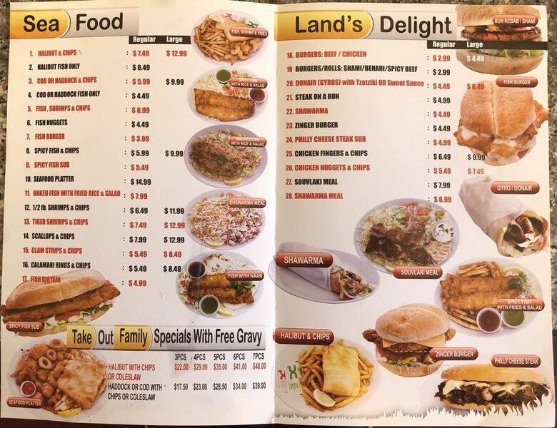 Traditional Fish & Chips - Mississauga, ON menu_pic