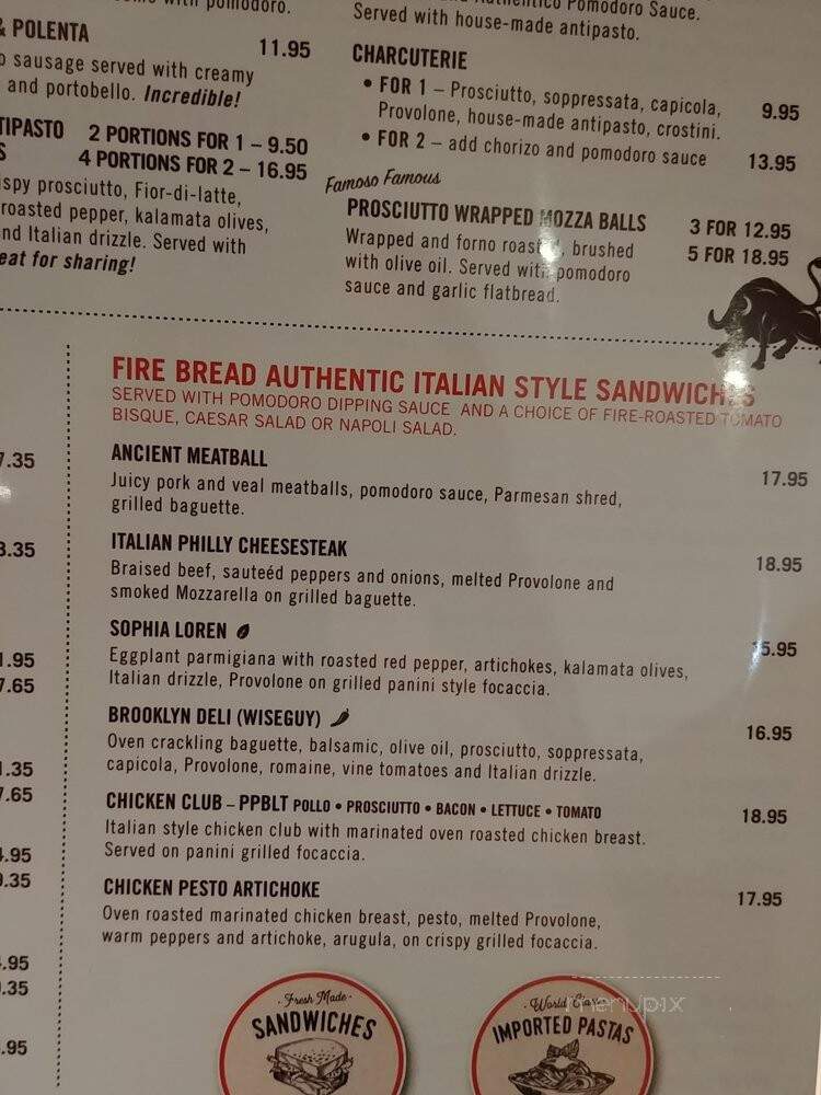 Famoso Neapolitan Pizzeria - Edmonton, AB menu_pic