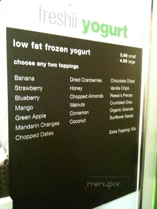 Freshii - Toronto, ON menu_pic