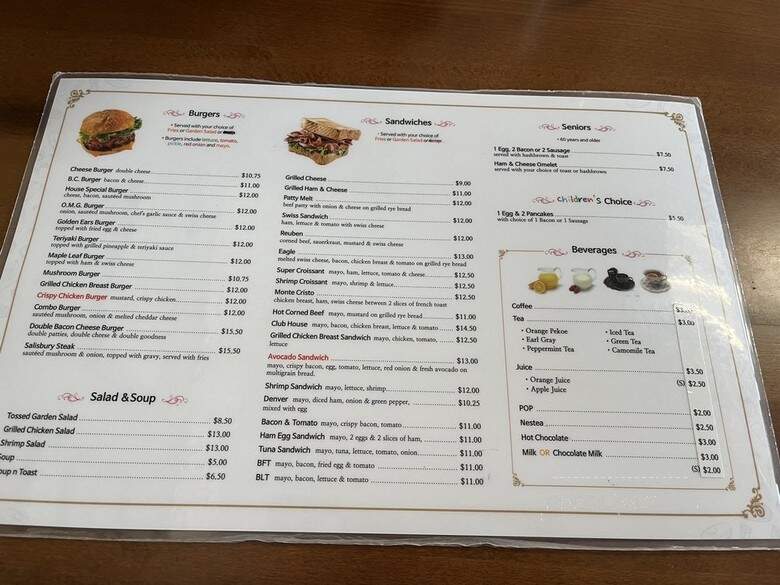 Amigo Pancake House Restaurant - Port Coquitlam, BC menu_pic