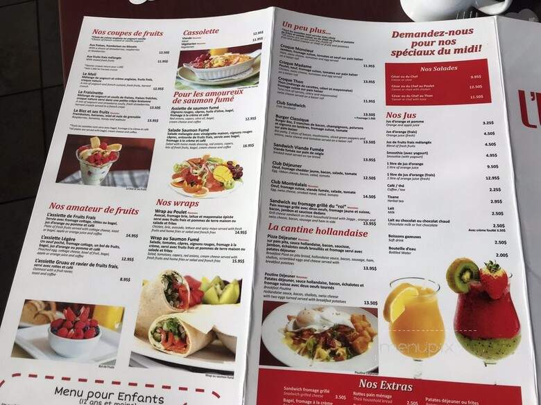 Restaurant L'Eggsoeufs - Longueuil, QC menu_pic