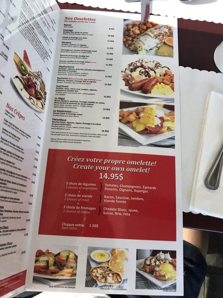 Restaurant L'Eggsoeufs - Longueuil, QC menu_pic