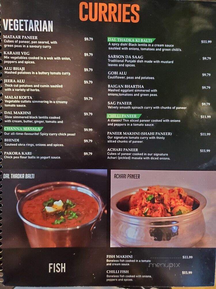 Mughal Mahal Restaurant - Mississauga, ON menu_pic