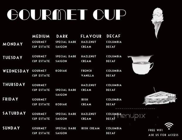Gourmet Cup - Vancouver, BC menu_pic