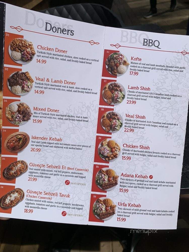 Istanbul Kebab House - Toronto, ON menu_pic