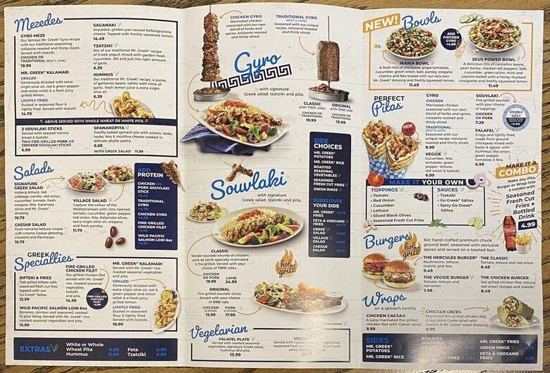 Mr. Greek Mediterranean Grill - Toronto, ON menu_pic