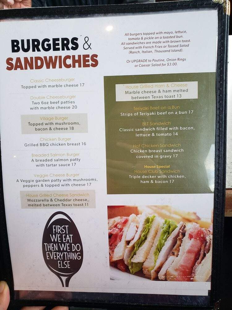 Lake Louise Village Grill & Bar - Lake Louise, AB menu_pic