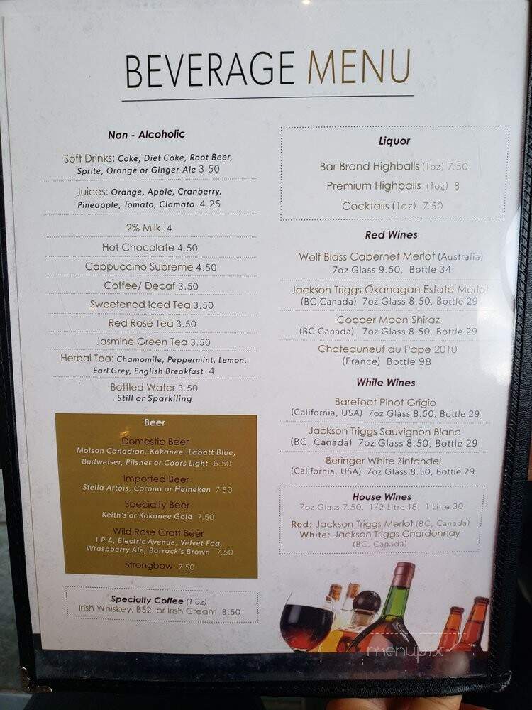 Lake Louise Village Grill & Bar - Lake Louise, AB menu_pic