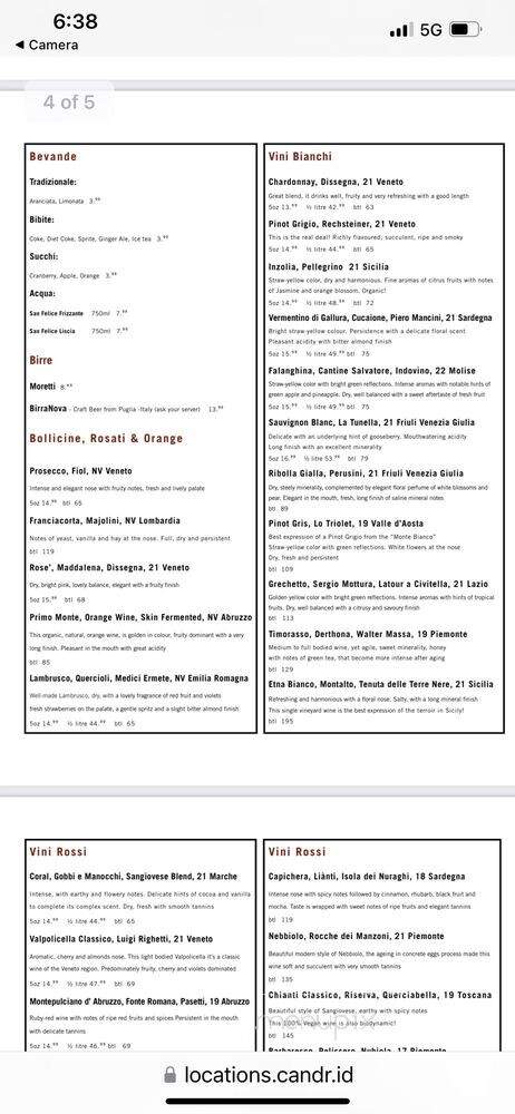 Cafe Nervosa - Toronto, ON menu_pic
