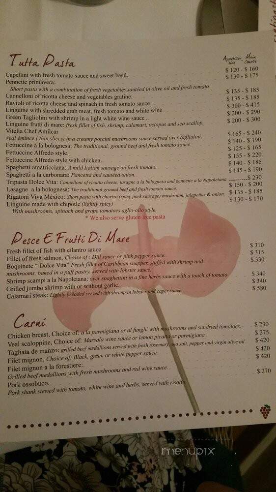 Auberge La Dolce Vita - Notre-Dame-Du-Lac, QC menu_pic