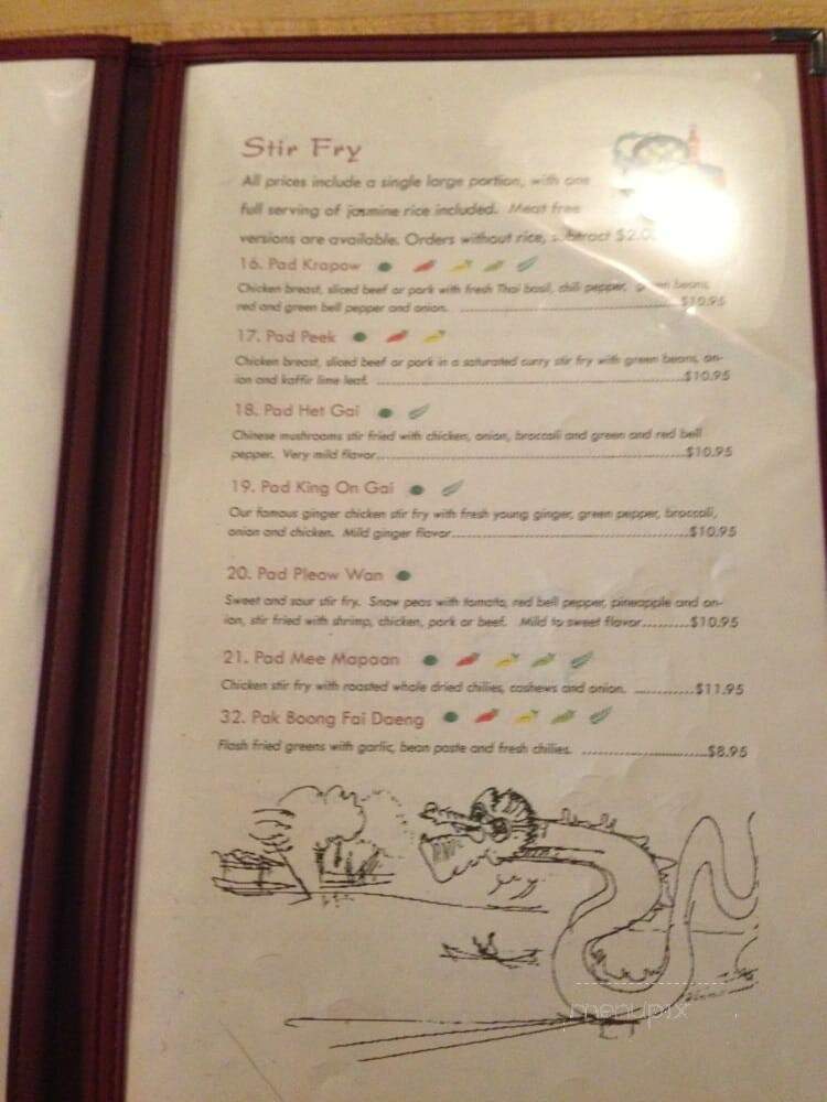 Thai Kitchen - Thunder Bay, ON menu_pic