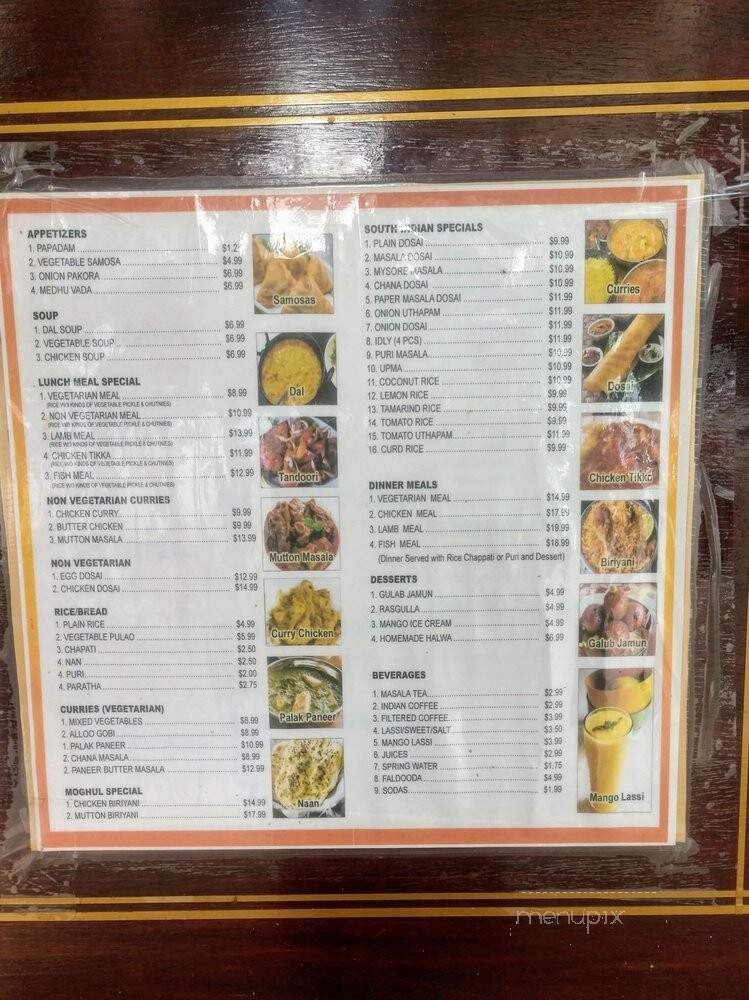 Raja's Indian Cuisine - Surrey, BC menu_pic