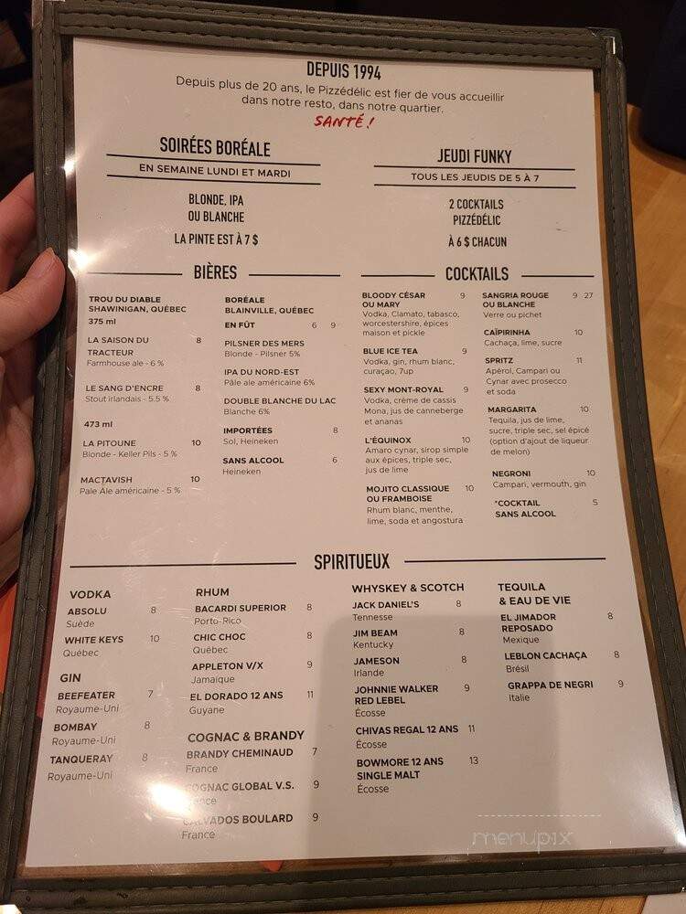 Pizzadelic Mont Royal - Montreal, QC menu_pic