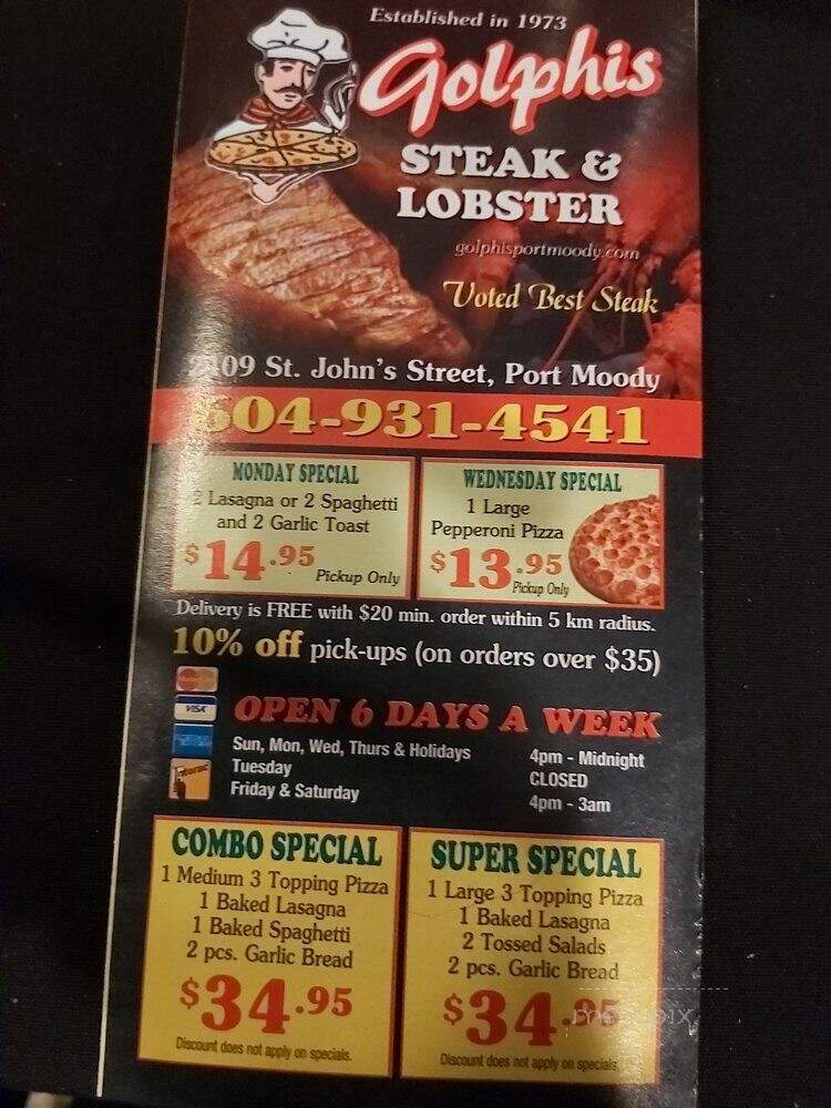 Golphis Steak & Lobster - Port Moody, BC