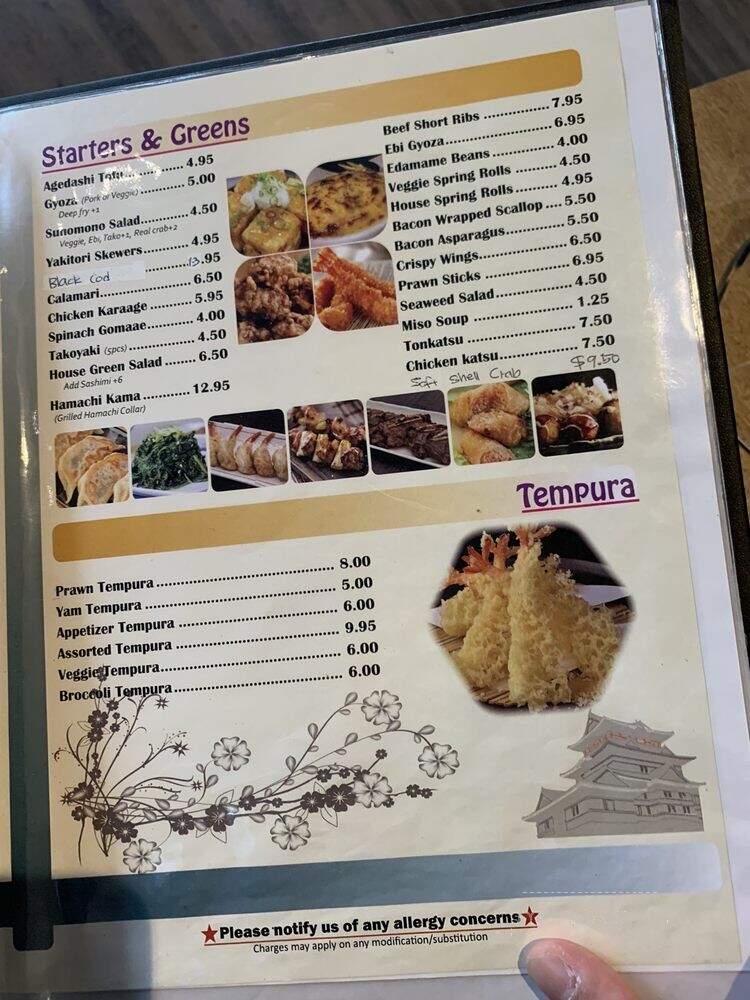 Katsu Sushi Japanese Restaurant - North Vancouver, BC menu_pic