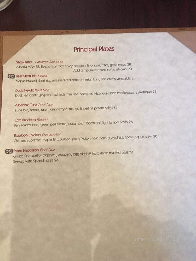 Petit Bill's Bistro - Ottawa, ON menu_pic