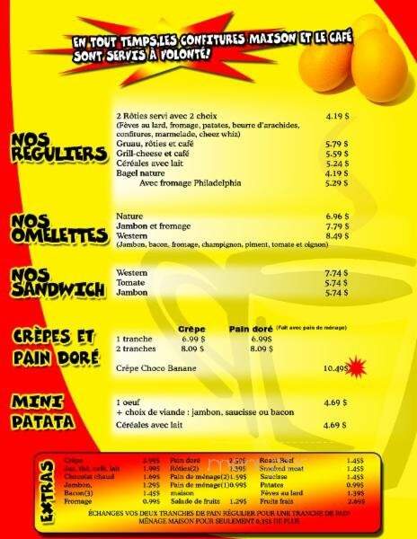 Patati Patata - Alma, QC menu_pic
