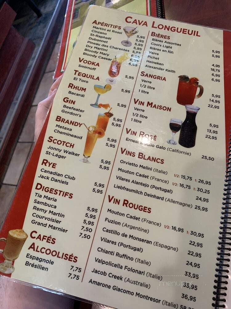 Longueuil Pizza Restaurant - Longueuil, QC menu_pic